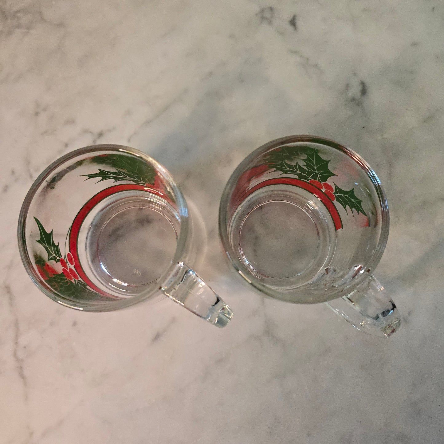 Set of 2 - Vintage Holiday Mugs