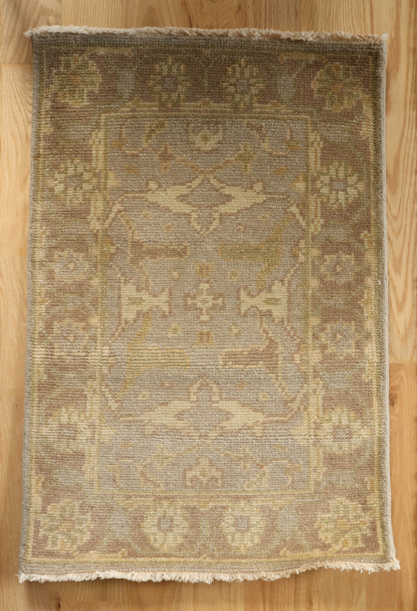 Blue Hand Knotted Wool Rug - 2' x 3'